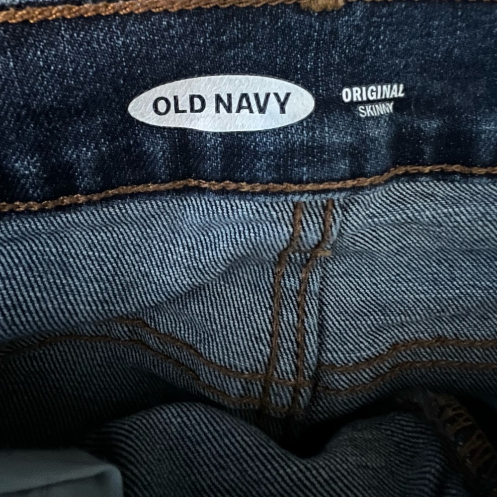Women’s Old Navy Skinny Stretch Blue Jeans size 8 Short. - Picture 2 of 3